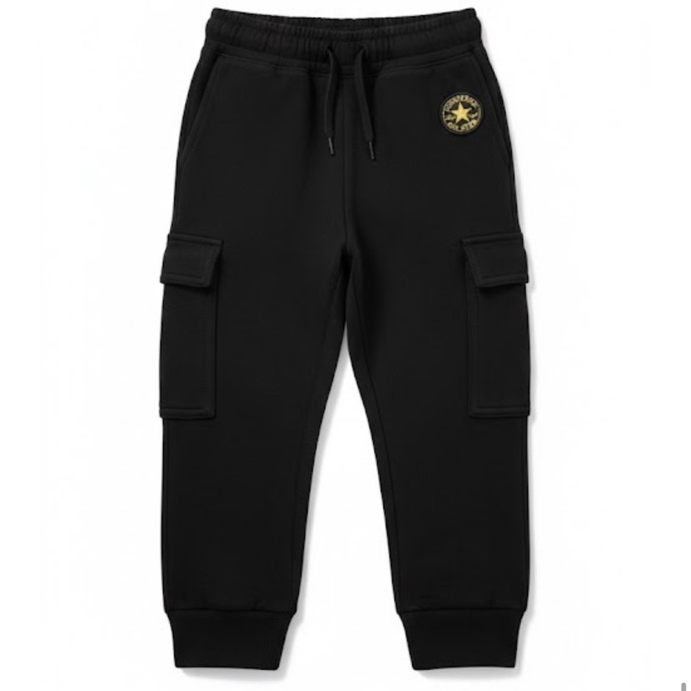 Converse Kids Black Star Patch Joggers Size 4t